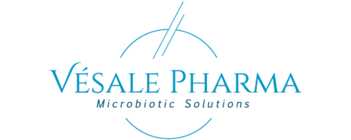 Logo Vésale Pharma – spécialiste belge en solutions microbiotiques et santé intestinale.