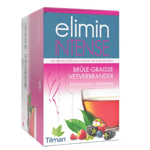 [4725651] Elimin Intense Vetverbrander Groene Thee Rode Vruchten 24 Zakjes
