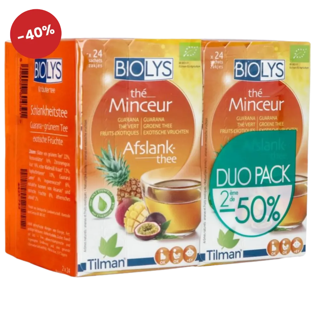 [4425732] Biolys Afslankende thee Groene thee Guarana DUOPACK PROMO