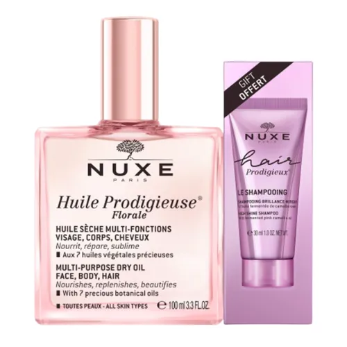 [3264680039362] Nuxe Huile Prodigieuse Florale 100ml + Shamp Brillo Sublime Hair Prod 30ml