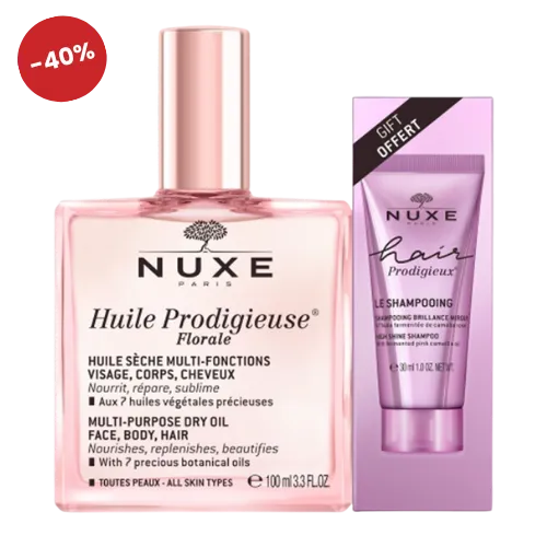 Nuxe Huile Prodigieuse Florale 100ml + Shamp Brillo Sublime Hair Prod 30ml