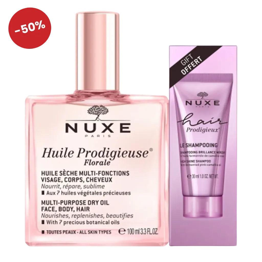 [3264680039362] Nuxe Huile Prodigieuse Florale 100ml + Shamp Brillo Sublime Hair Prod 30ml