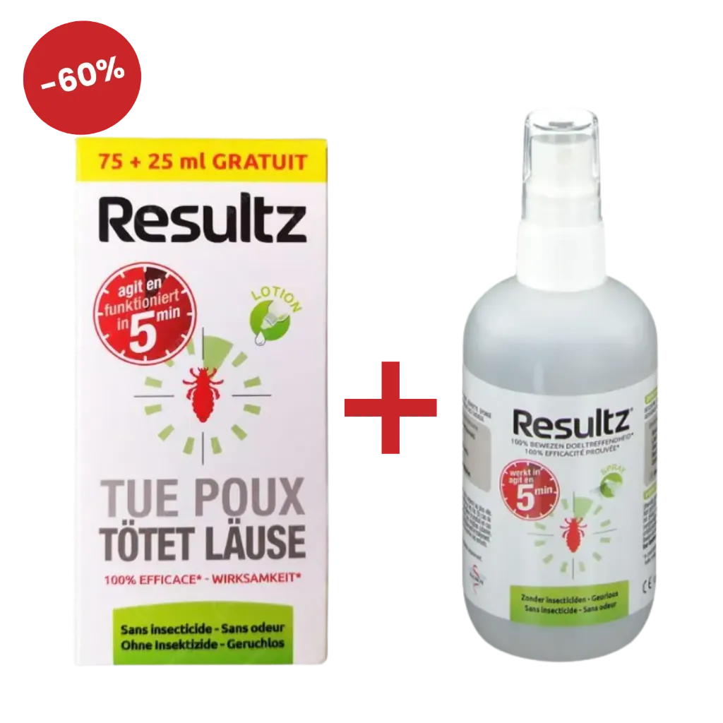 [PackResultz1] Resultz PACK Anti-luizen Lotion 75+25 ml + Spray 150 ml