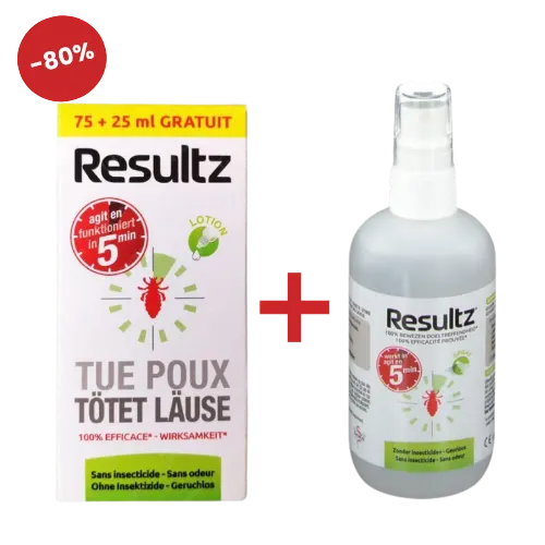 Resultz PACK Anti-poux Lotion 75+25 ml + Spray 150 ml