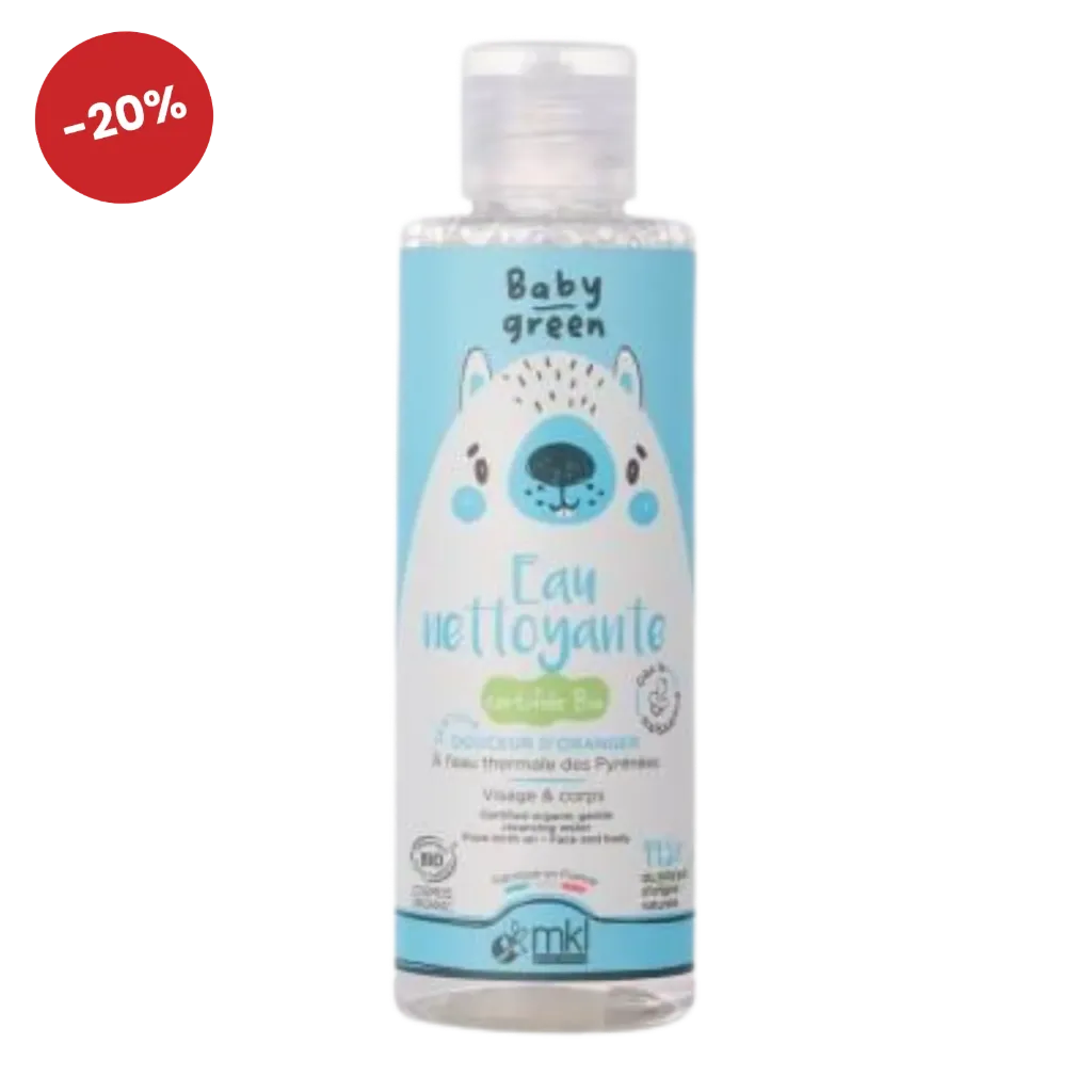 [4702288] Baby Green Eau nettoyante Bio 100 ml