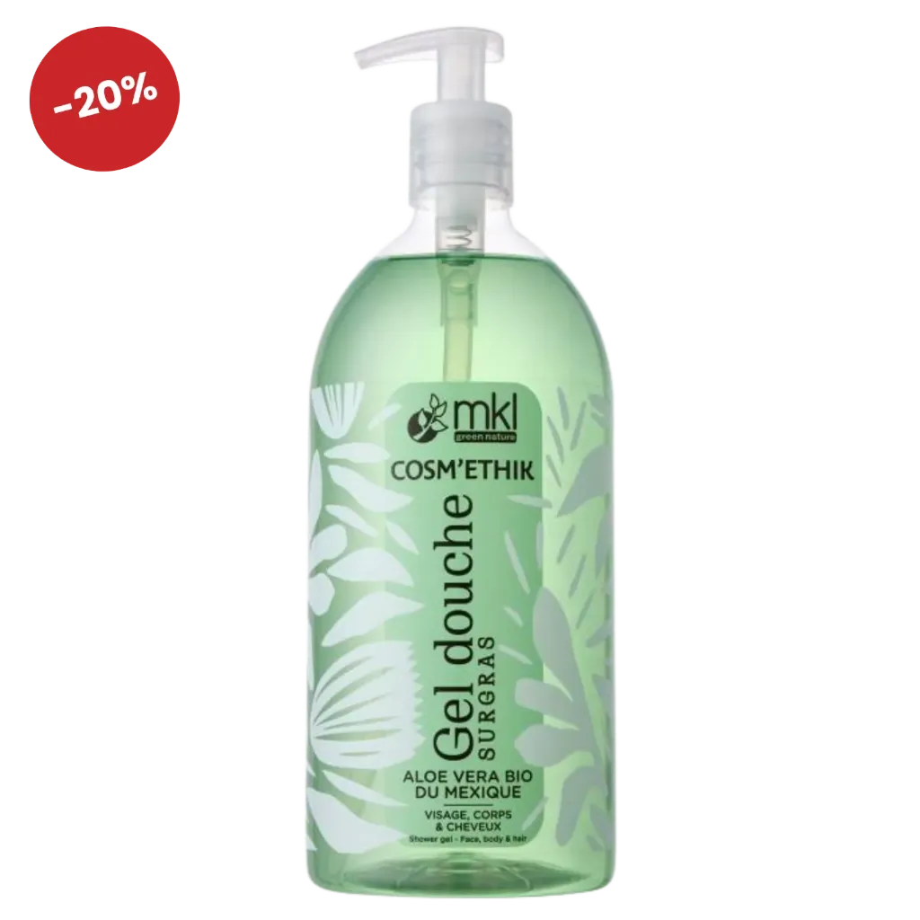 [4703344] COSM'ETHIK Gel douche Aloe Vera bio 1L