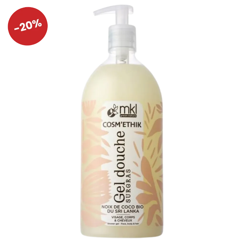 COSM'ETHIK Gel douche Noix Coco bio 1L