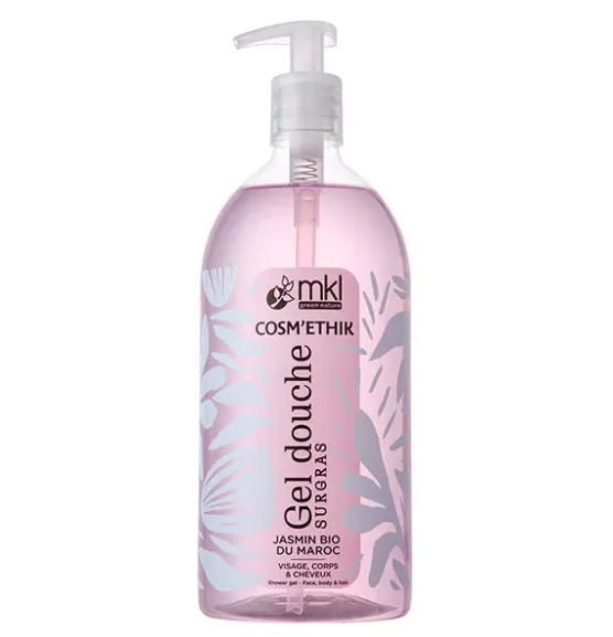 [4703393] COSM'ETHIK Gel douche Jasmin bio du Maroc 1L