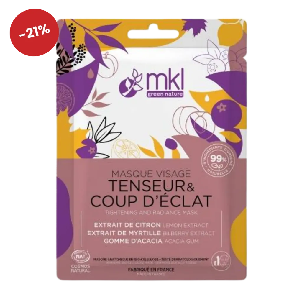 Masque Visage Tenseur coup d'éclat 10ml